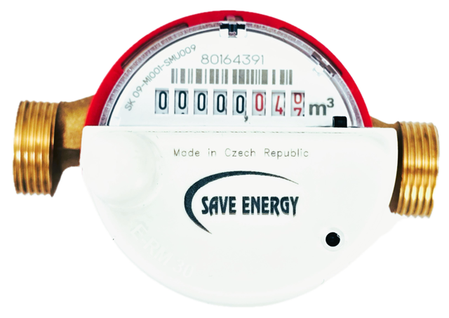 Contor de apă caldă Apator cu modul radio Save Energy, fabricat în Cehia